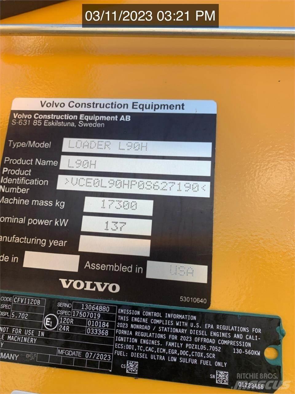 Volvo L90H Wielladers