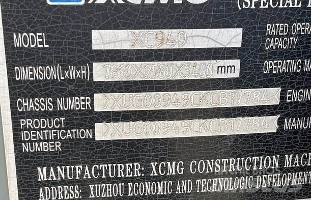 XCMG XC949 Wielladers