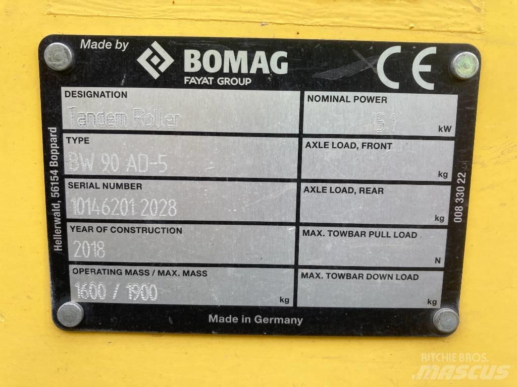 Bomag BW 90 AD-5 Duowalsen