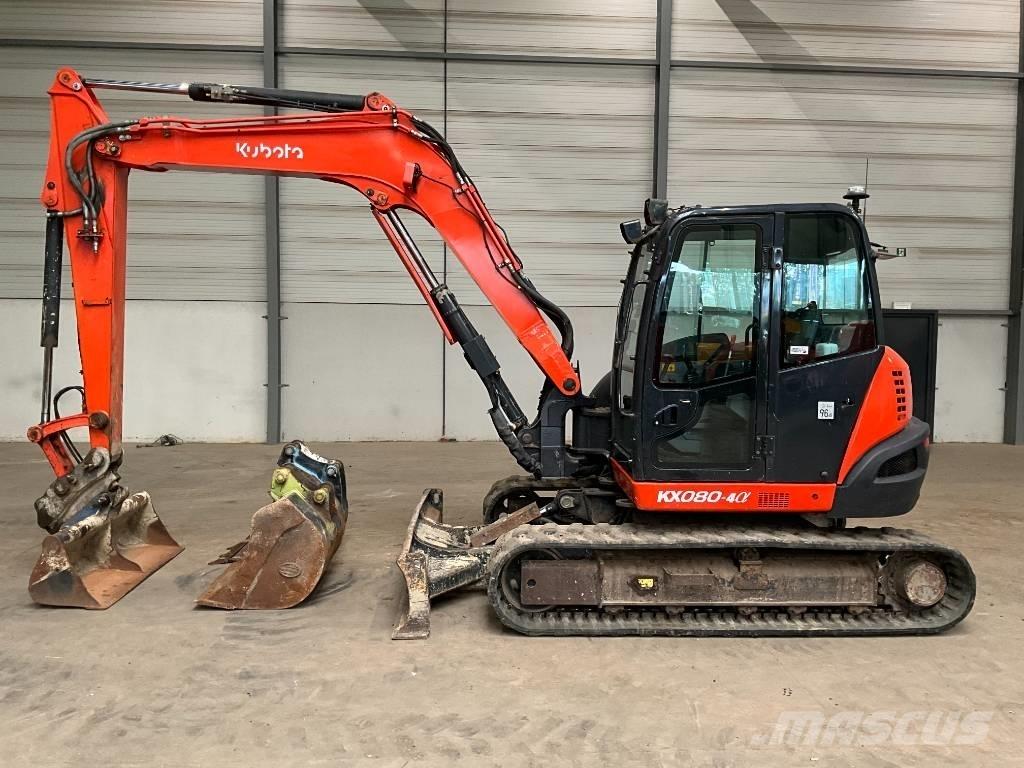 Kubota KX 080-4 A Midigraafmachines 7t - 12t