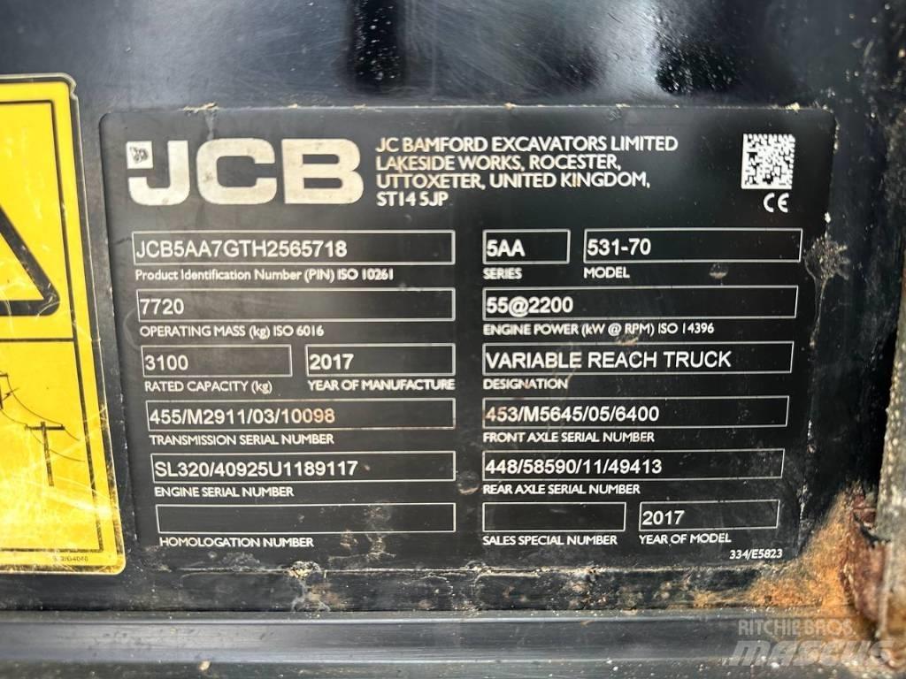 JCB 531-70 Verreikers