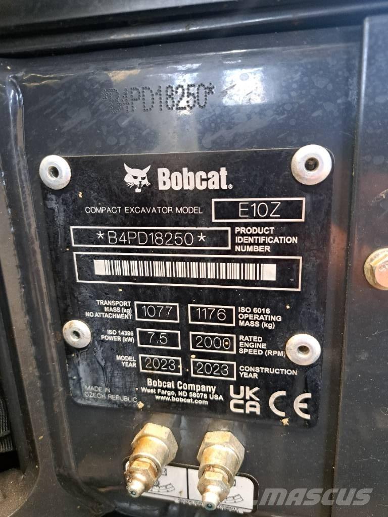 Bobcat E10Z Minigraafmachines < 7t