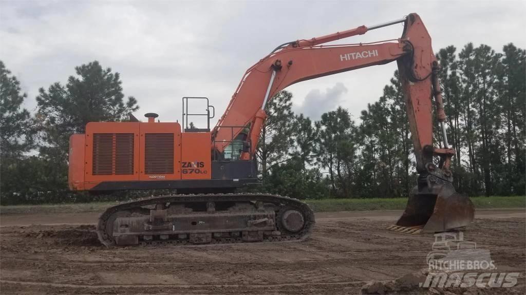 Hitachi ZX 670 Rupsgraafmachines