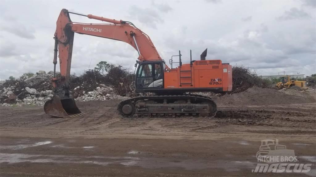Hitachi ZX 670 Rupsgraafmachines