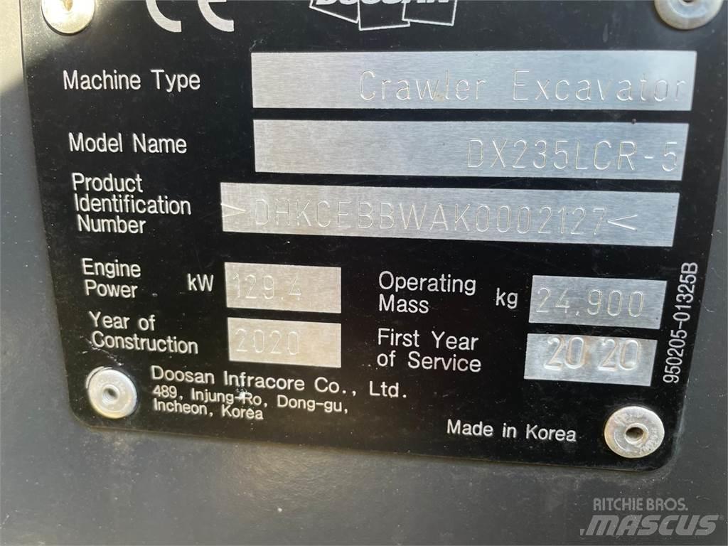 Doosan DX235 LRC Rupsgraafmachines