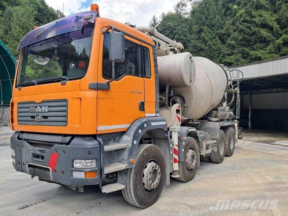 MAN TGA 41.480 Betonmixers en pompen