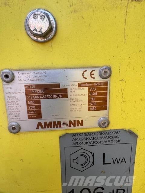 Ammann ARX 45 Grondverdichtingsmachines