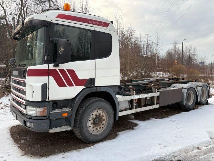 Scania G124 440 Containertrucks met kabelsysteem