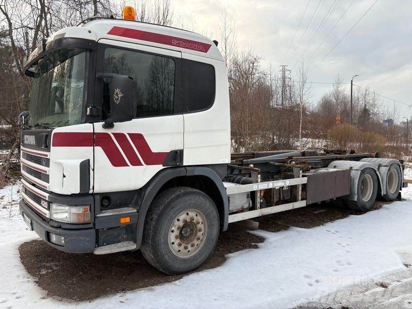 Scania G124 440 Containertrucks met kabelsysteem