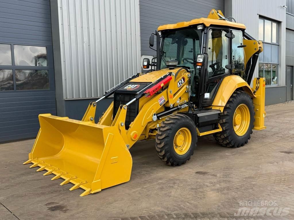 CAT 424 - 4x4 / 4WD / AC Graaf-laadcombinaties