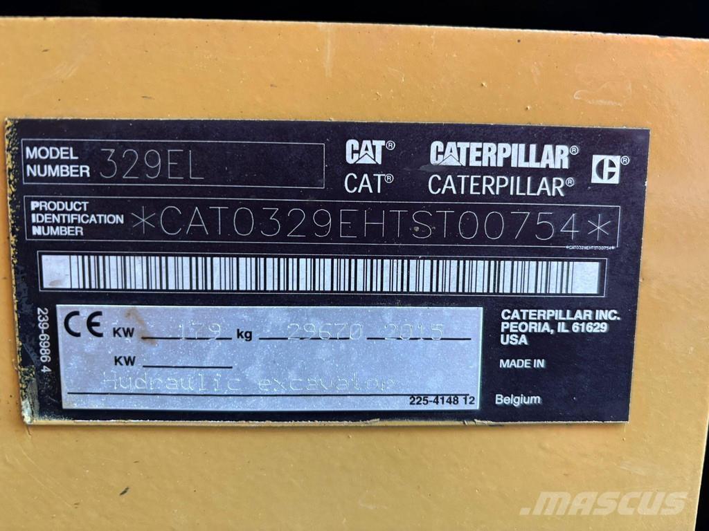 CAT 329 EL AC Rupsgraafmachines