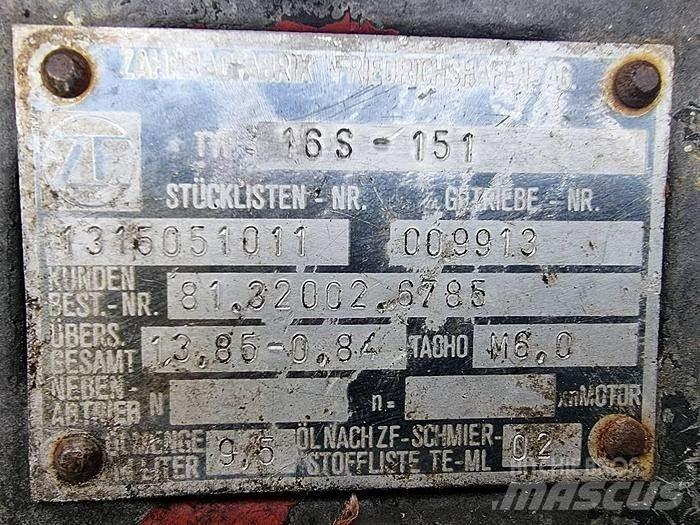 ZF 16 S 151 Transport - Anderen