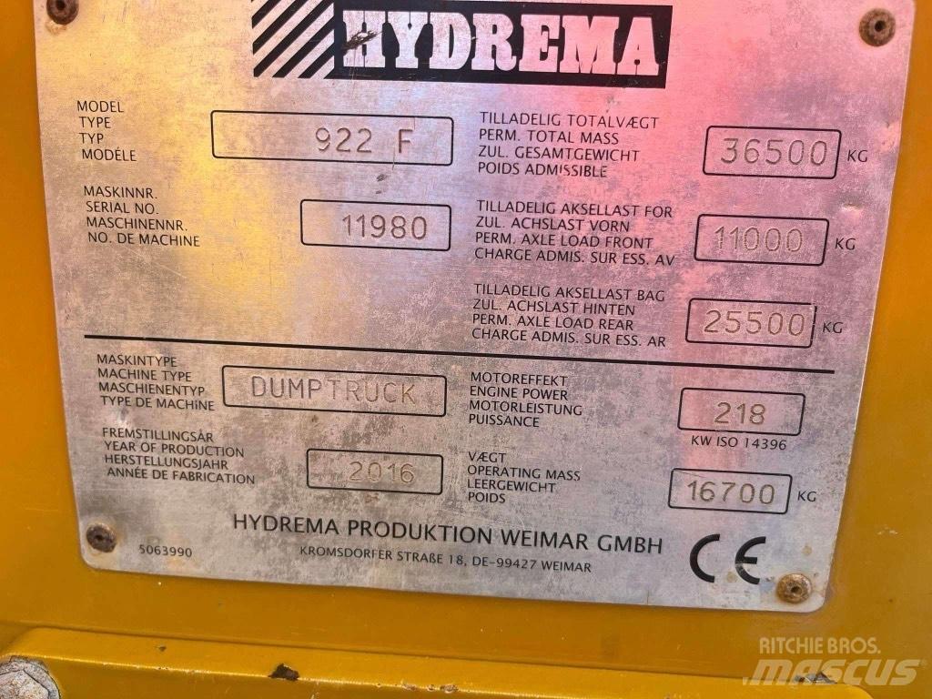 Hydrema 922 F Mini Dumpers