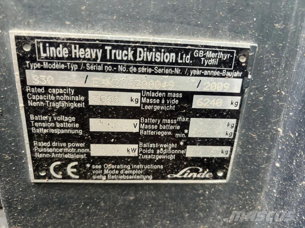 Linde S30 Diesel Zijlader