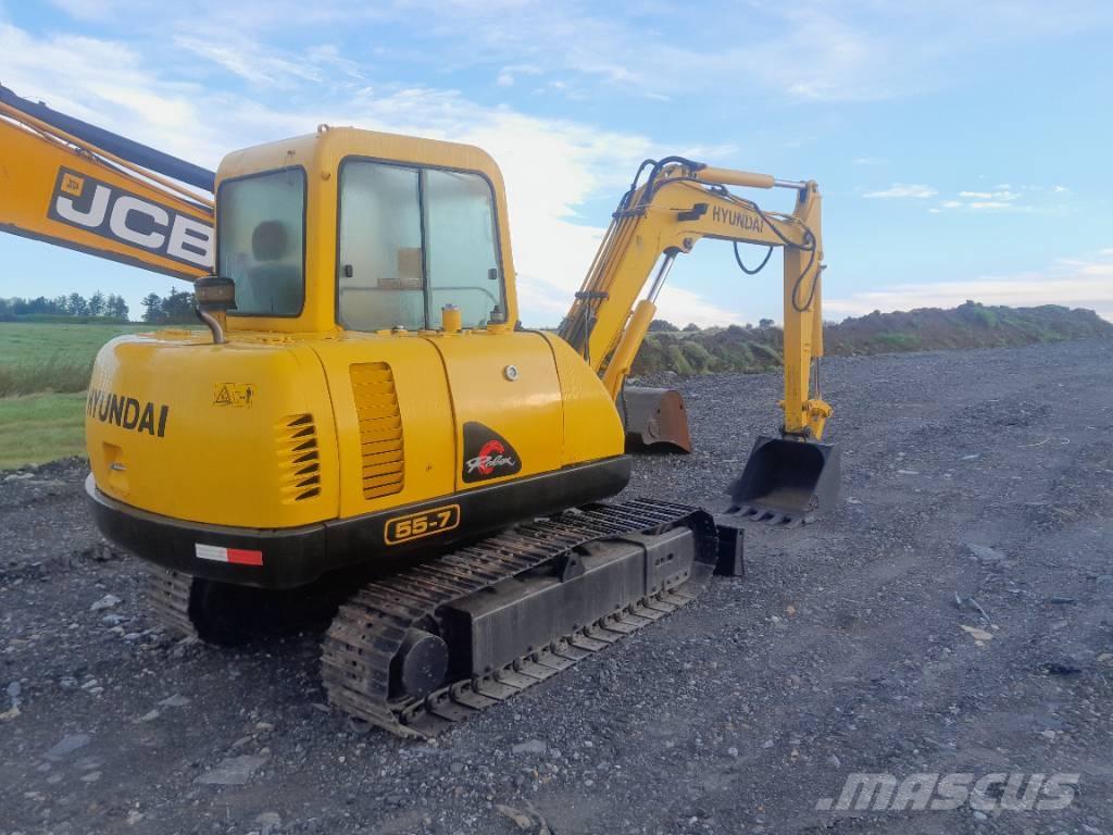 Hyundai R55-7 Rupsgraafmachines