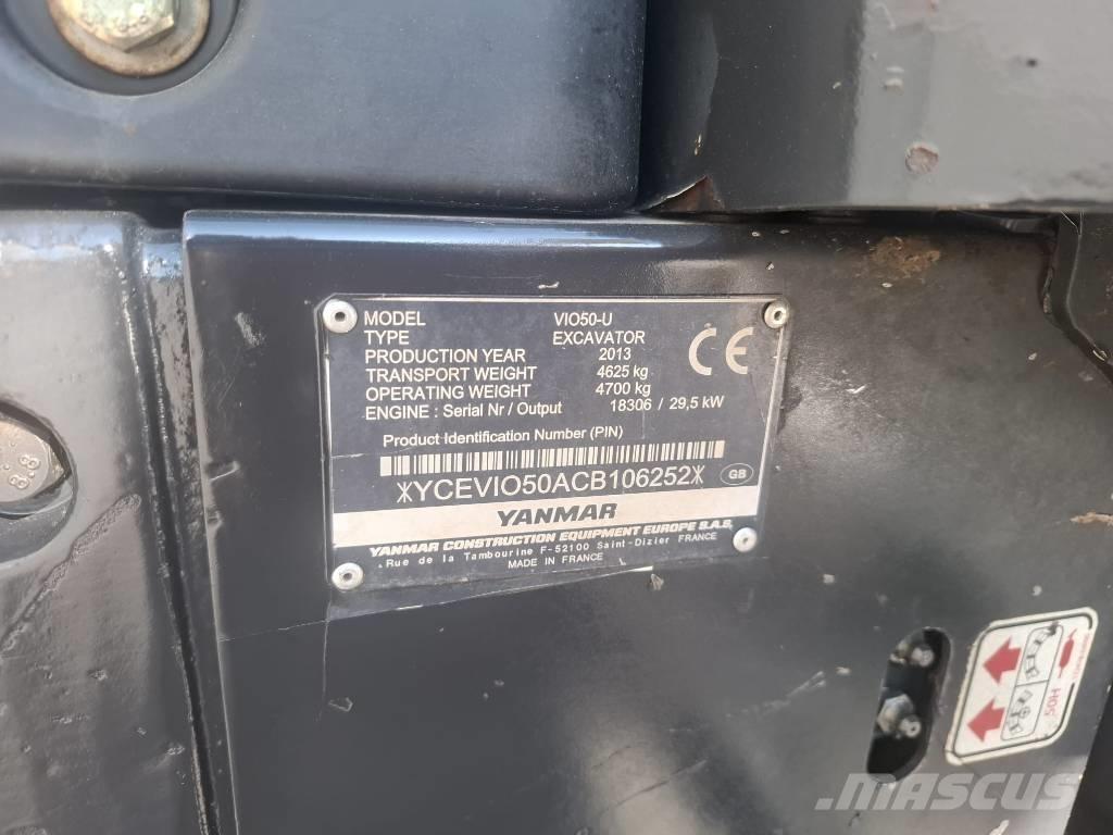 Yanmar Vio 50 U Minigraafmachines < 7t