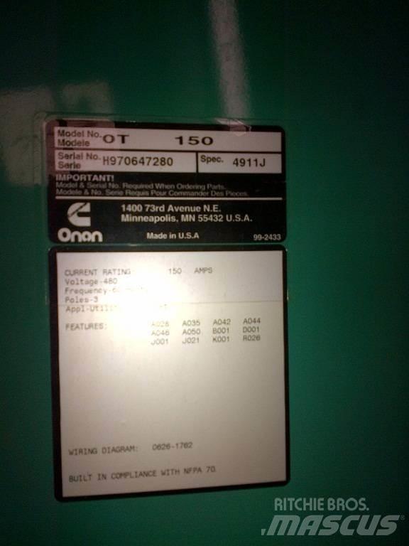 Onan OT150 Bouw - Overige