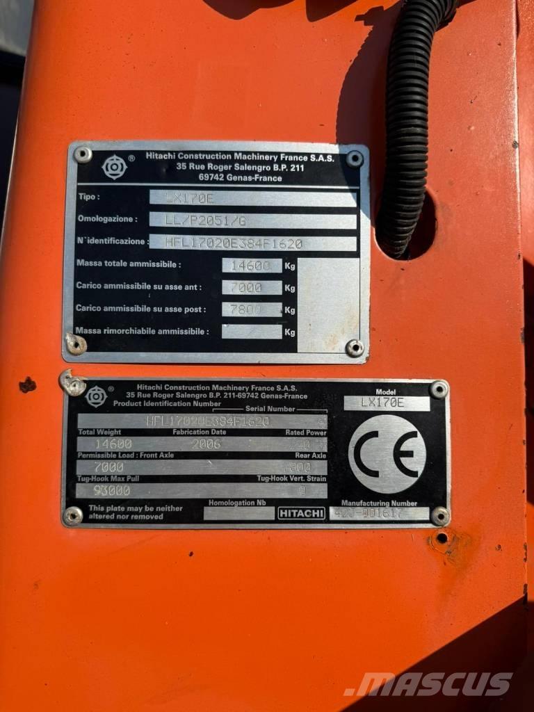 Hitachi LX 170 E Wielladers