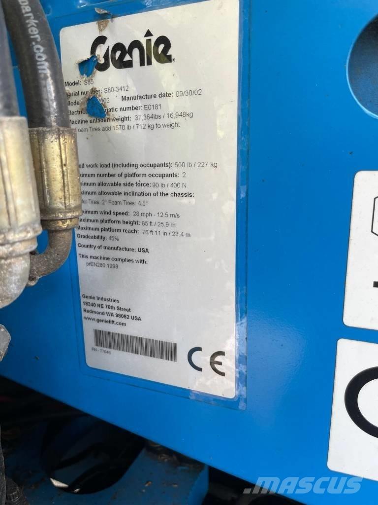 Genie S 85 Telescoophoogwerkers