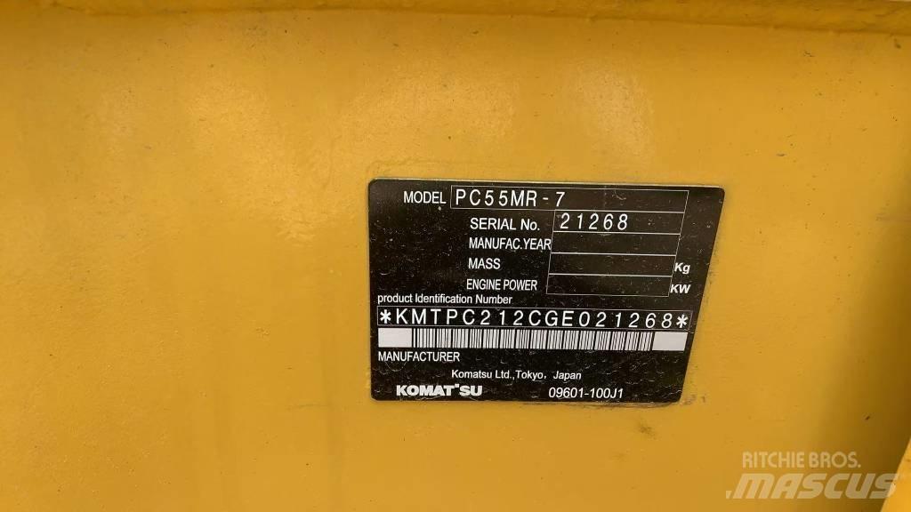 Komatsu PC 55 Rupsgraafmachines
