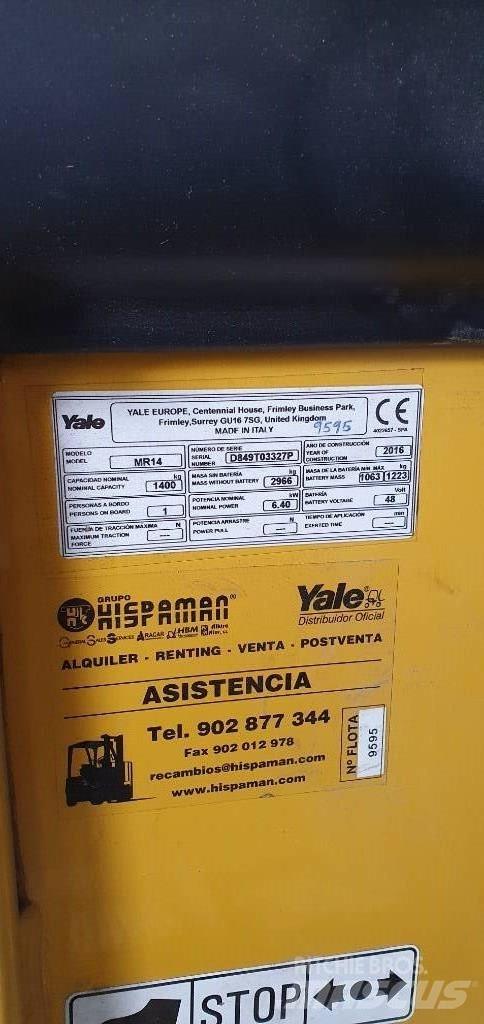 Yale MR14 Reachtruck voor hoog niveau