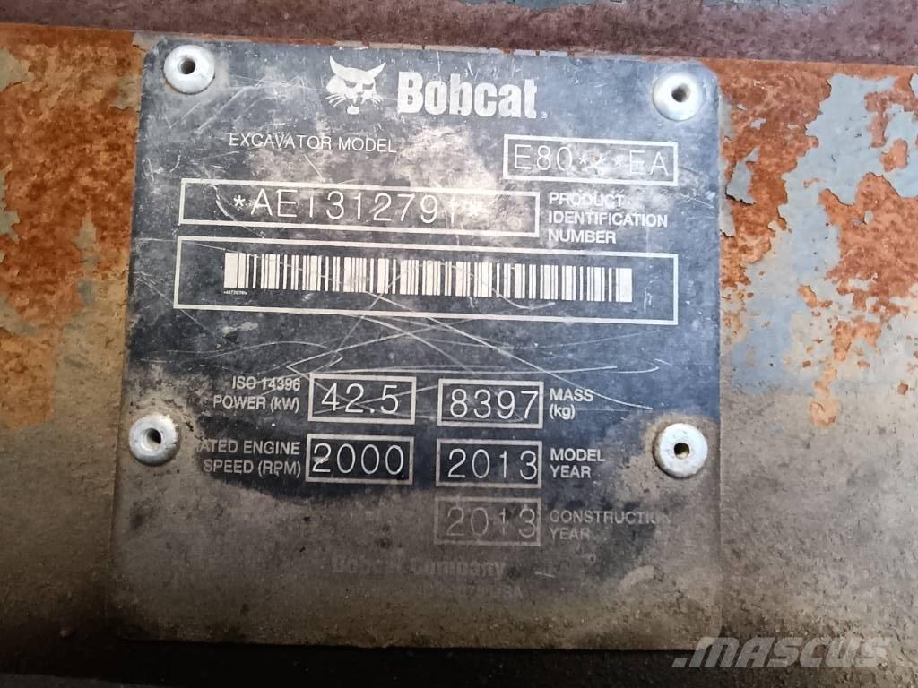 Bobcat E 80 EA Midigraafmachines 7t - 12t