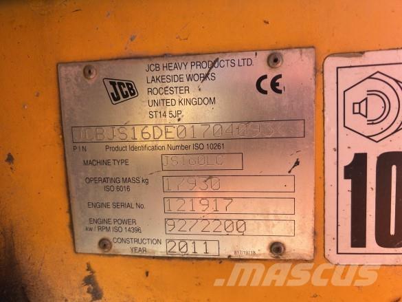 JCB JS 160LC Rupsgraafmachines