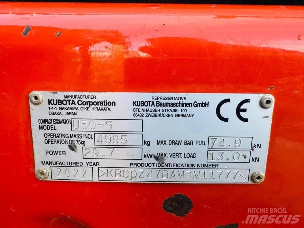 Kubota U50-5 Minigraafmachines < 7t