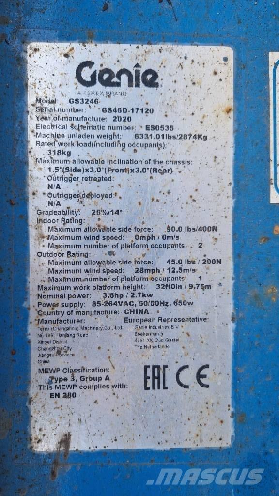 Genie GS 3246 Schaarhoogwerkers