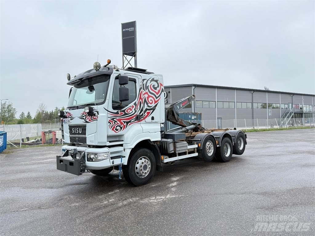 Sisu R500 E13M 8x4 Vrachtwagen met containersysteem