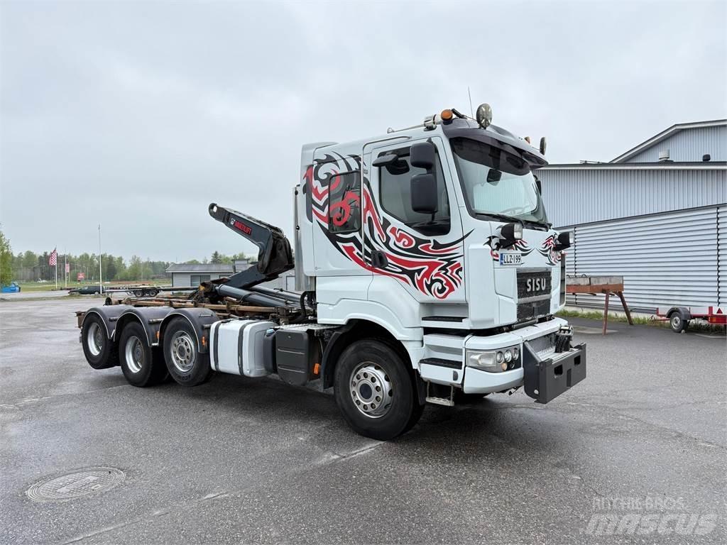 Sisu R500 E13M 8x4 Vrachtwagen met containersysteem