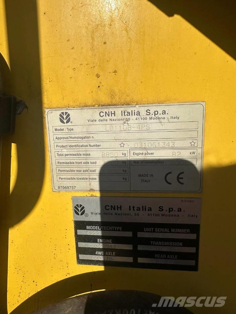 New Holland LB 110 B Chassis en ophanging