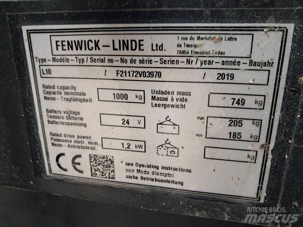 Linde L10 Stapelaar meeloop