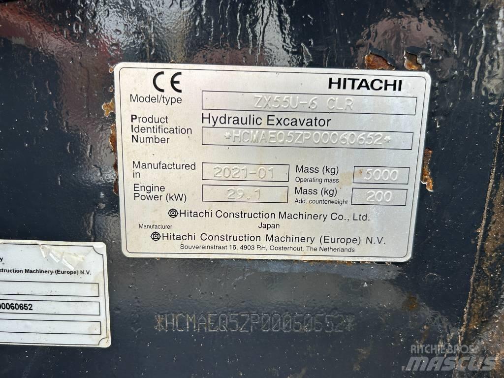 Hitachi ZX55U-6 Minigraafmachines < 7t