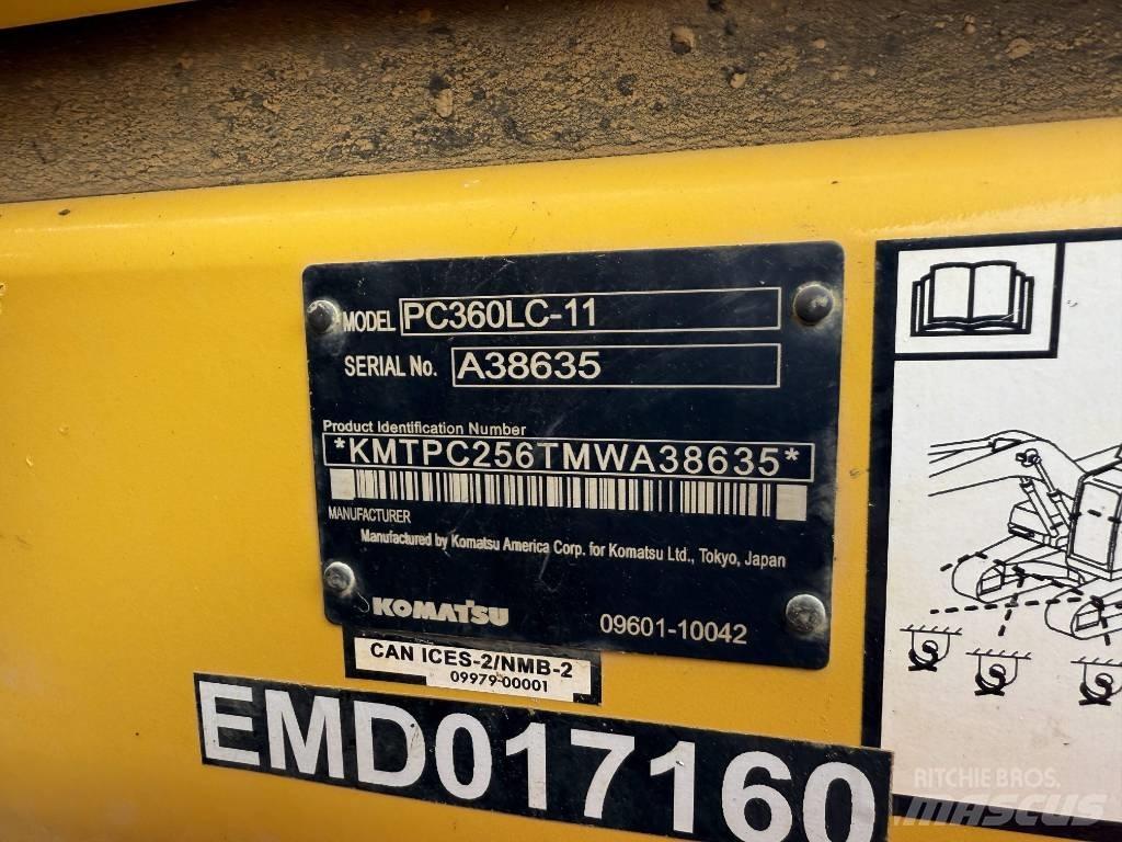 Komatsu PC360LC-11 Rupsgraafmachines