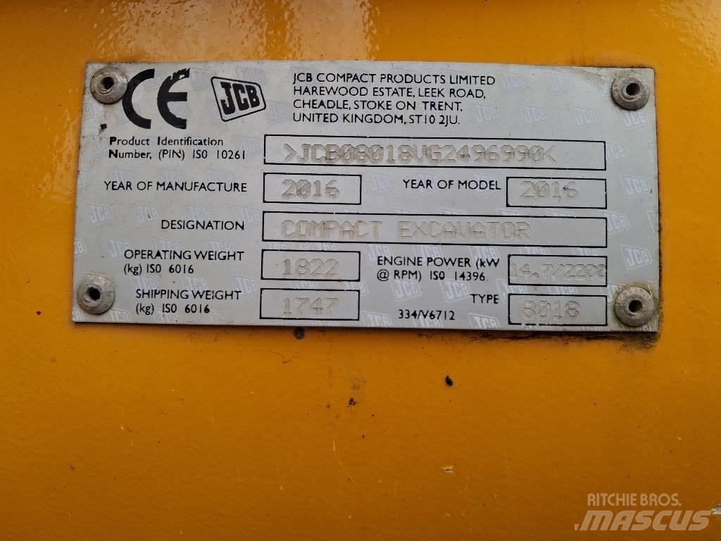 JCB 8018 CTS Minigraafmachines < 7t