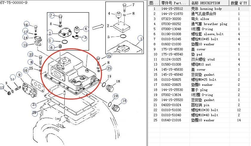 Shantui SD 16 Transmissie