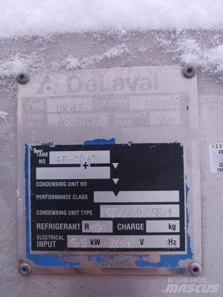 Delaval DX-CE Melkopslag- en transporttanks