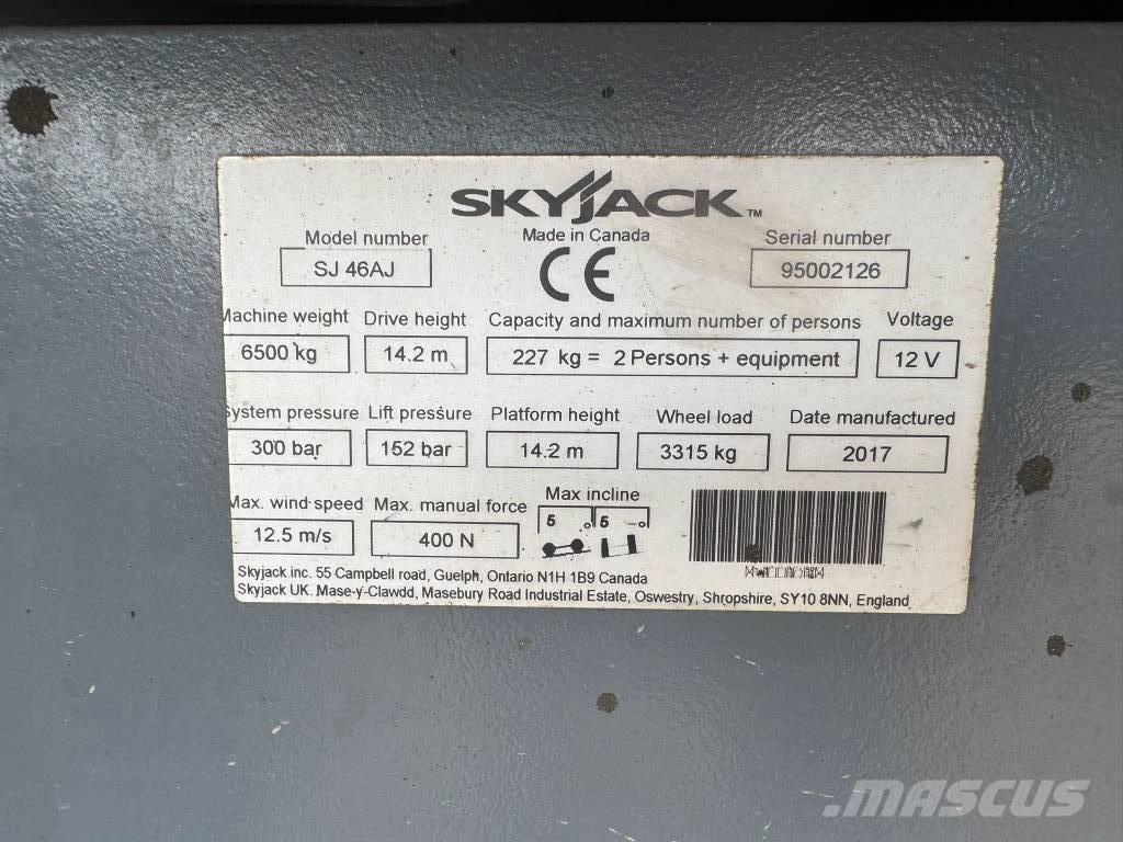 SkyJack SJ 46 AJ Knikarmhoogwerkers