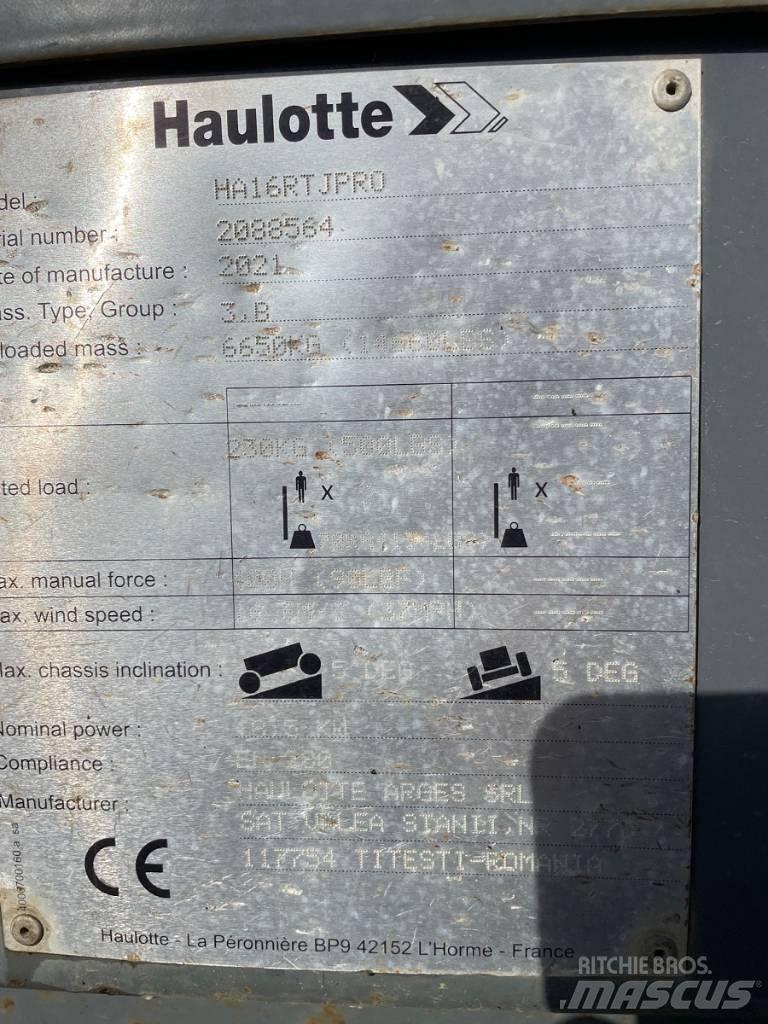 Haulotte HA16RTJ PRO Zelfrijdende knikarm hoogwerker