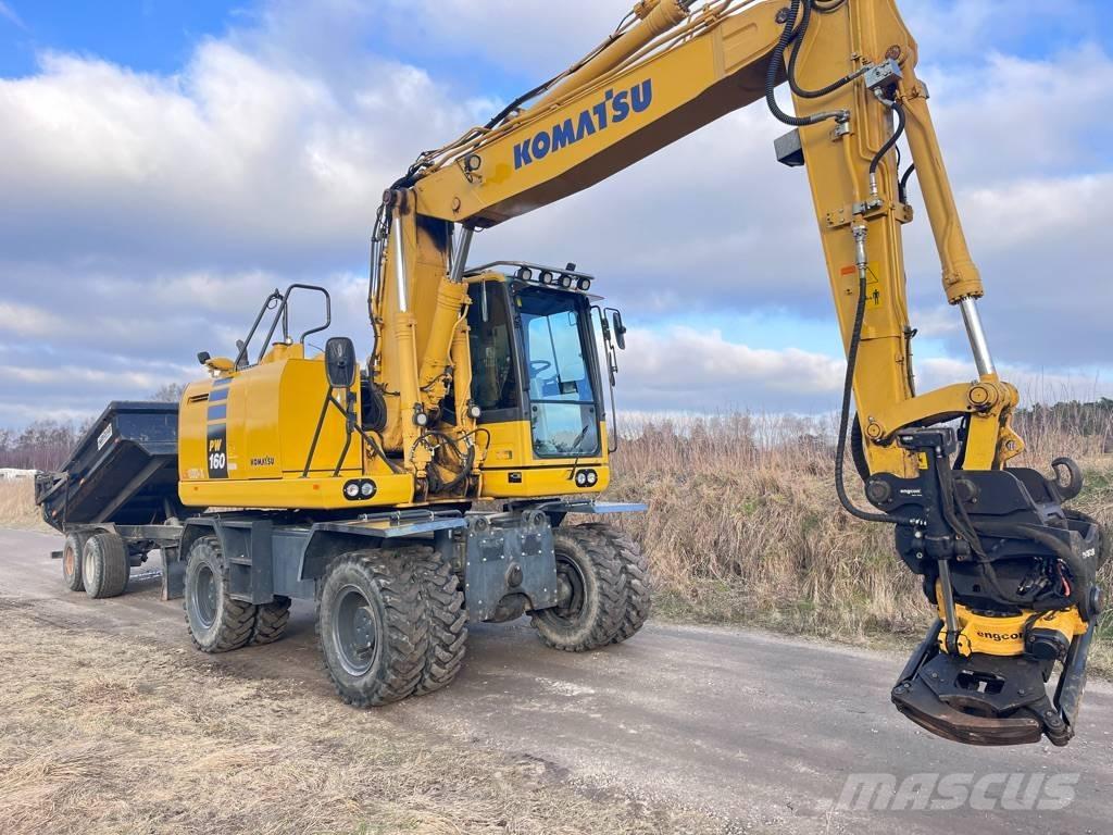 Komatsu PW 160 Wielgraafmachines