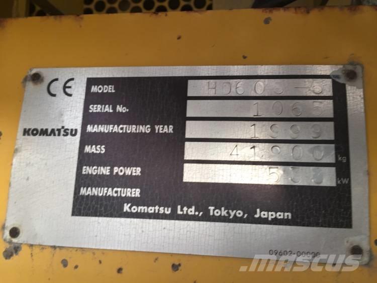Komatsu HD 605-5 Starre dumptrucks