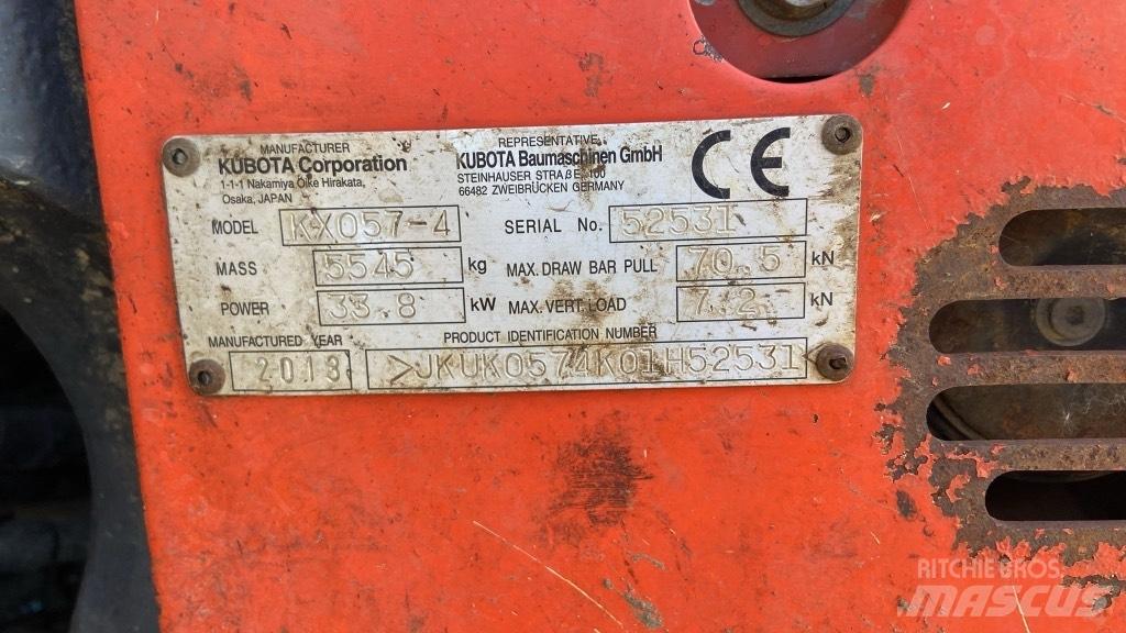 Kubota KX 057-4 Minigraafmachines < 7t