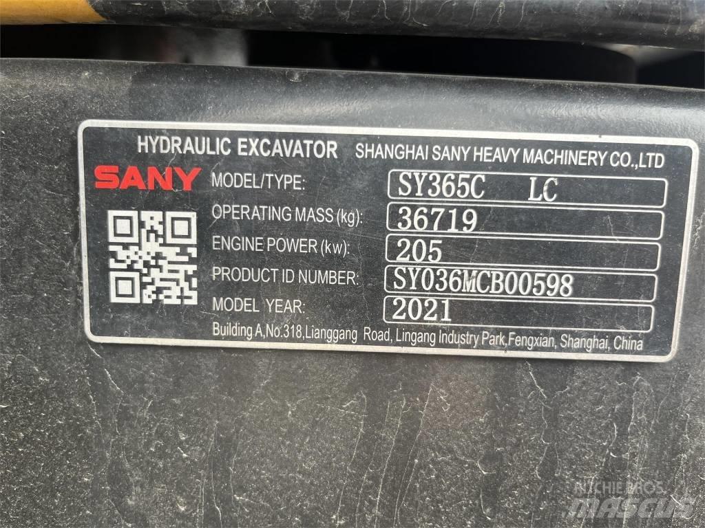 Sany SY365C Rupsgraafmachines