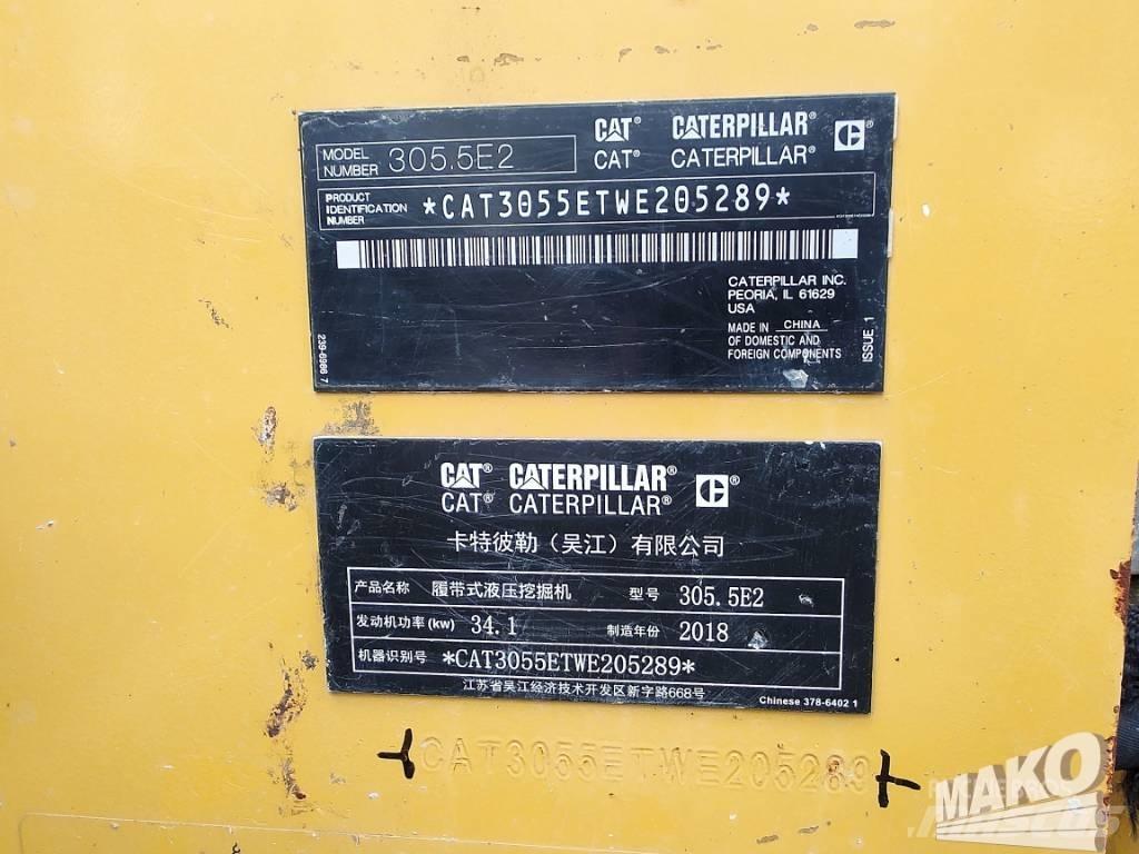 CAT 305.5 Rupsgraafmachines