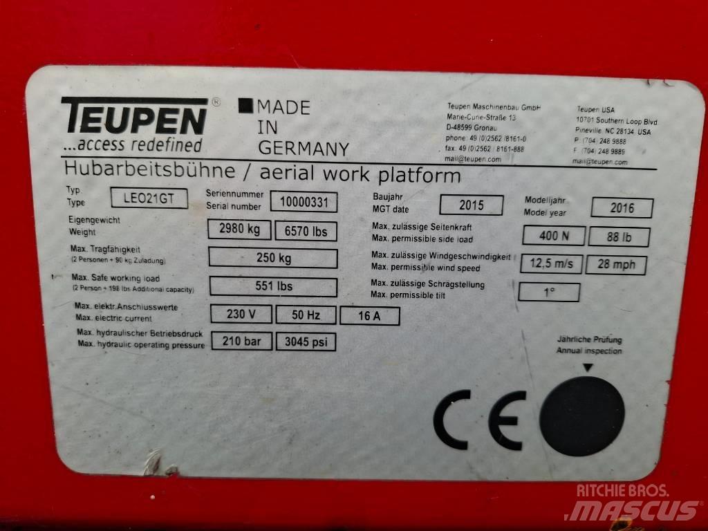 Teupen LEO 21 GT Knikarmhoogwerkers