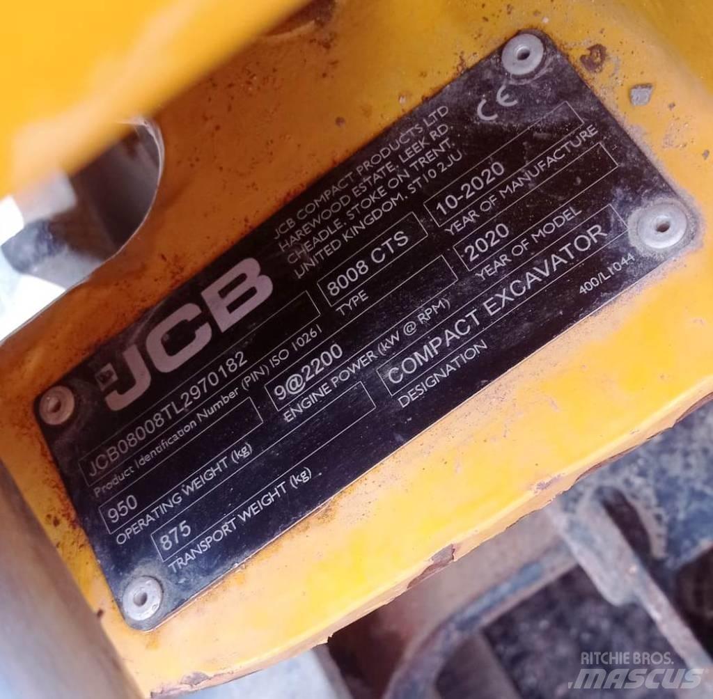 JCB 8008 CTS Minigraafmachines < 7t