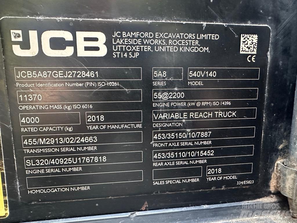JCB 540-140 Verreikers