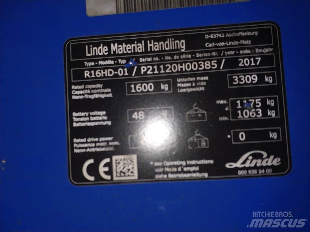 Linde R16HD Reachtruck voor hoog niveau