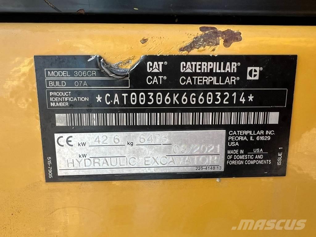 CAT 306CR Minigraafmachines < 7t
